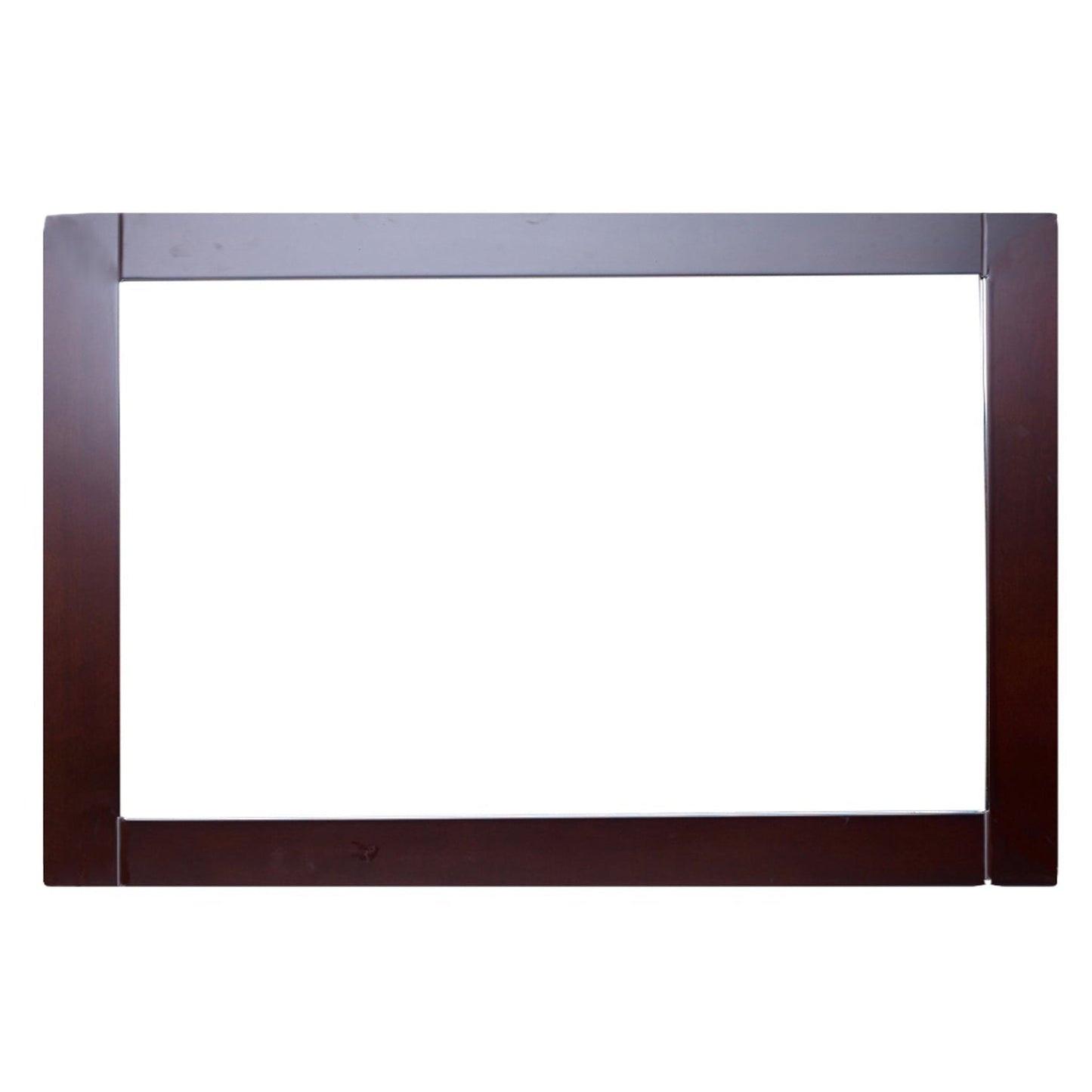 Eviva Aberdeen 36" x 30" Teak Framed Bathroom Wall-Mounted Mirror