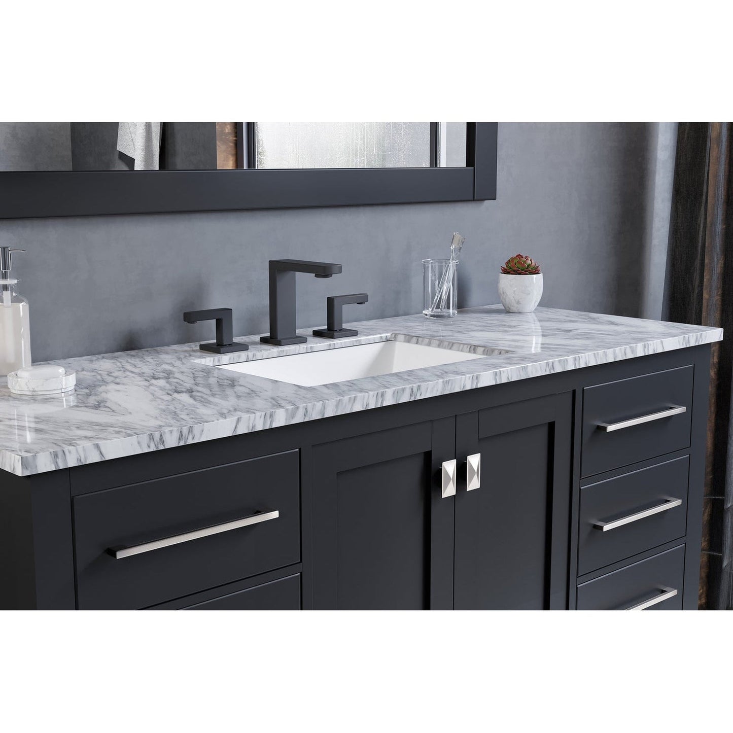 Eviva Aberdeen 48” x 34” Espresso Freestanding Bathroom Vanity With Single Undermount Sink