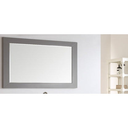 Eviva Aberdeen 60" x 30" Gray Framed Bathroom Wall-Mounted Mirror