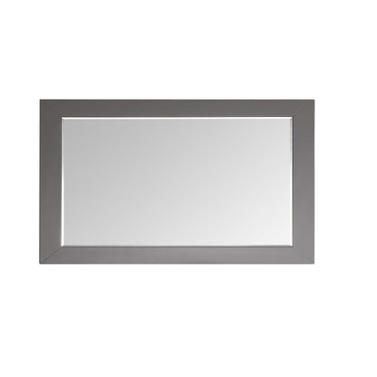 Eviva Aberdeen 60" x 30" Gray Framed Bathroom Wall-Mounted Mirror