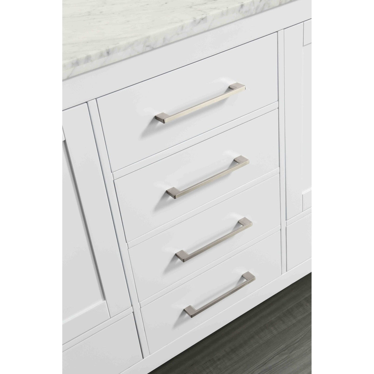 Eviva Aberdeen 72" x 34" White Freestanding Bathroom Vanity With Double Undermount Sink