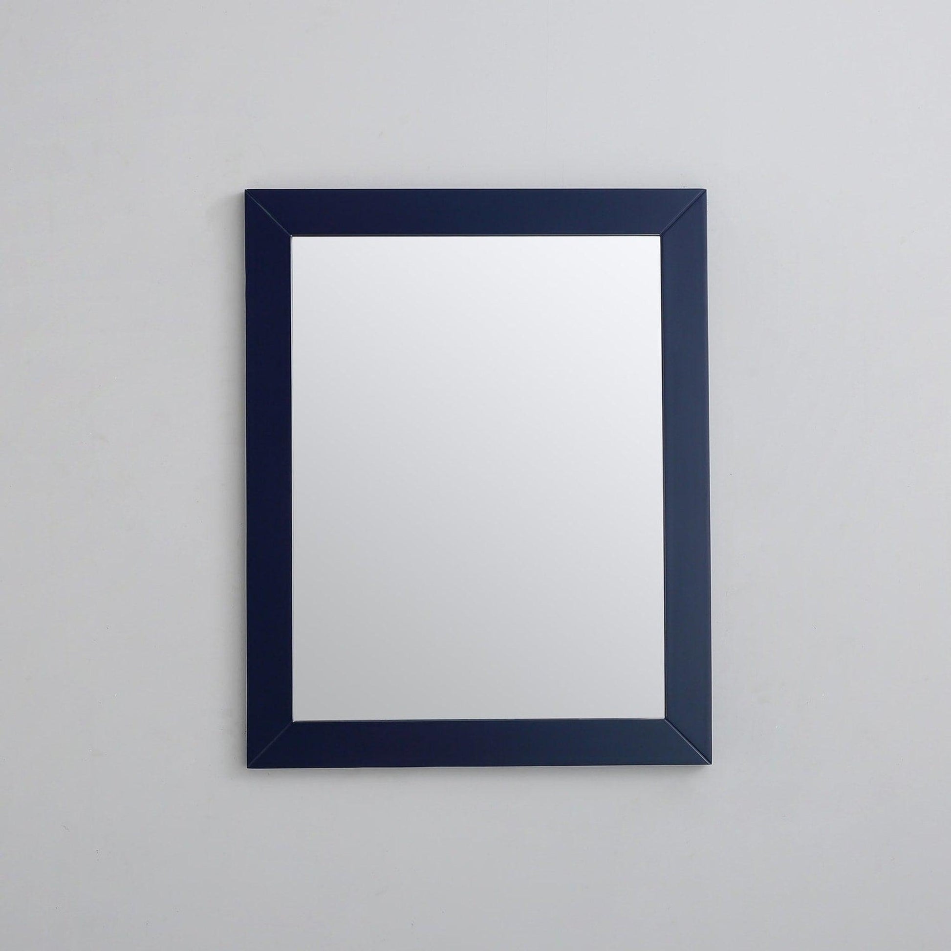 Eviva Acclaim 24" x 30" Transitional Blue Bathroom Wall-Mounted Mirror