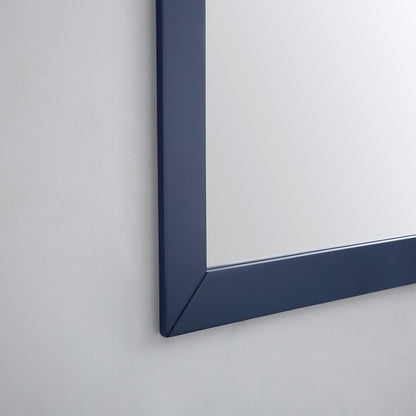 Eviva Acclaim 24" x 30" Transitional Blue Bathroom Wall-Mounted Mirror