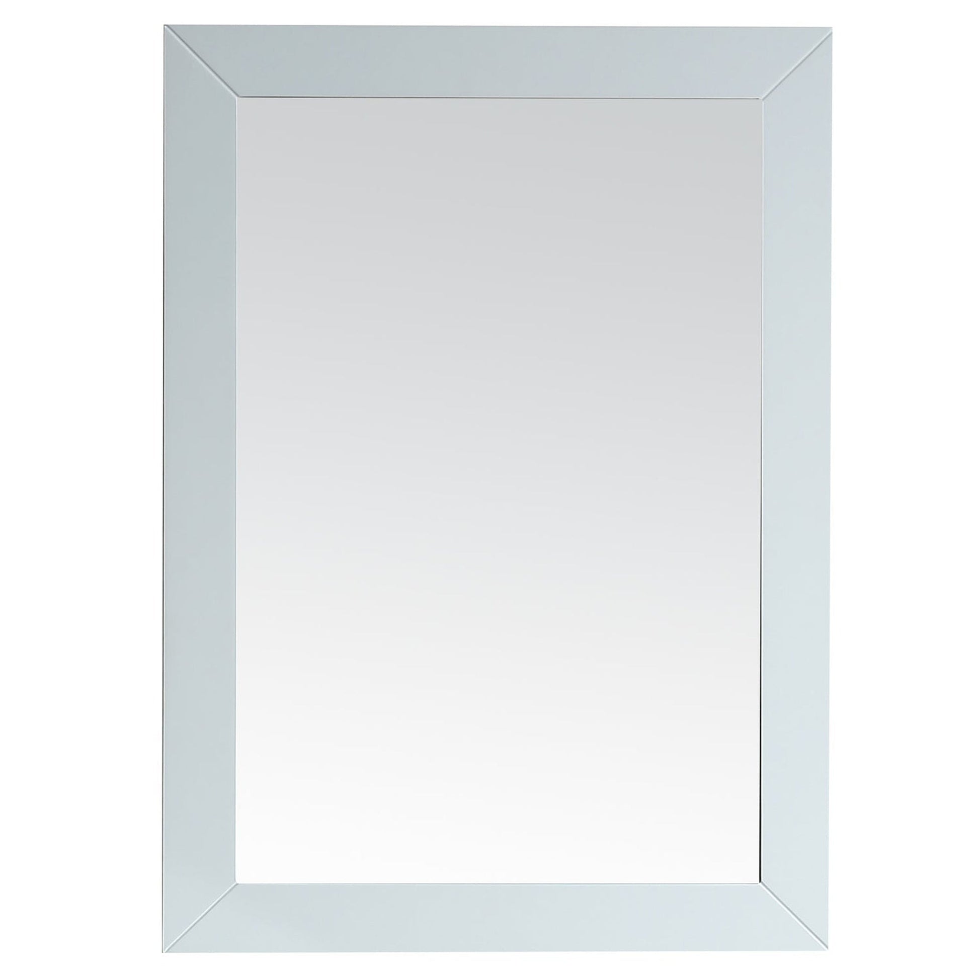 Eviva Acclaim 30" x 30" Transitional White Bathroom Wall-Mounted Mirror