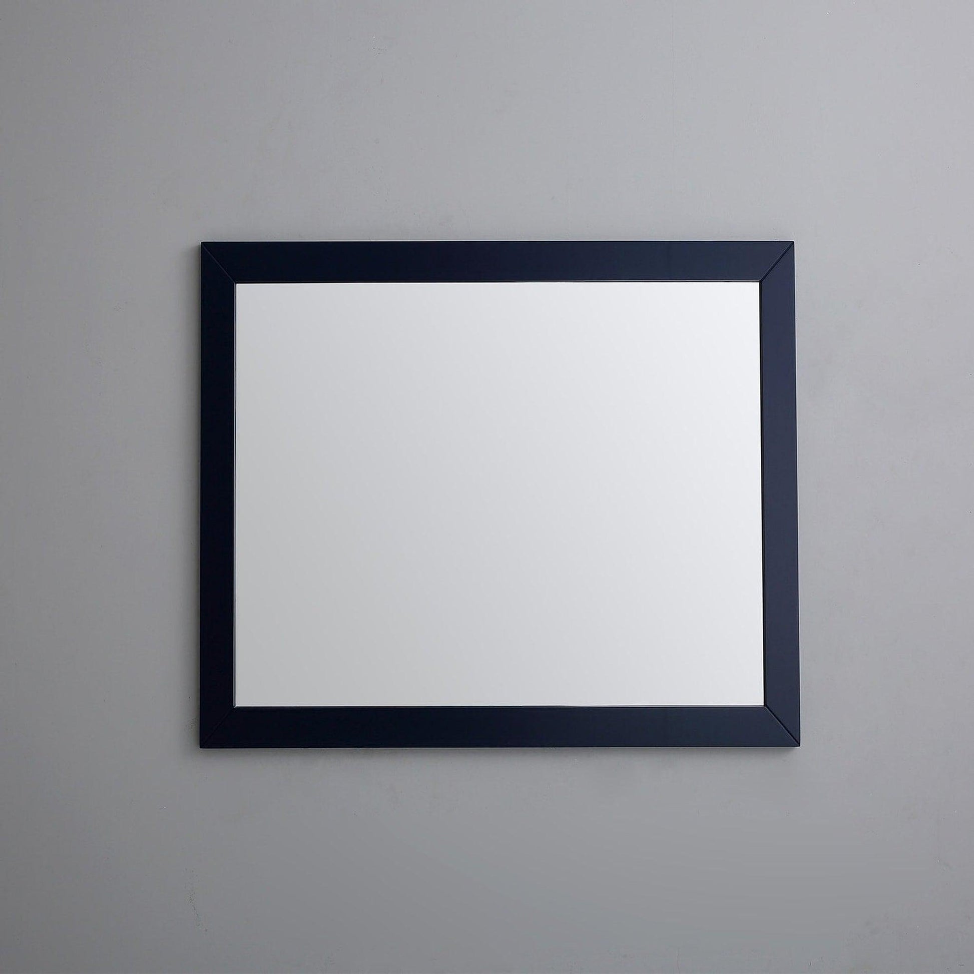 Eviva Acclaim 42" x 30" Transitional Blue Bathroom Wall-Mounted Mirror