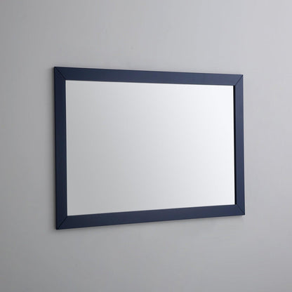 Eviva Acclaim 48" x 30" Transitional Blue Bathroom Wall-Mounted Mirror