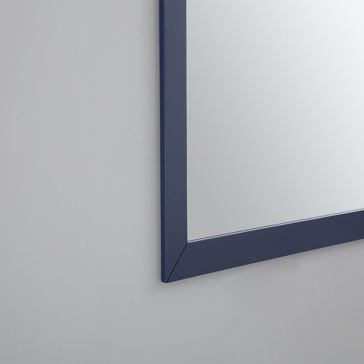 Eviva Acclaim 48" x 30" Transitional Blue Bathroom Wall-Mounted Mirror