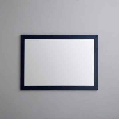 Eviva Acclaim 60" x 30" Transitional Blue Bathroom Wall-Mounted Mirror