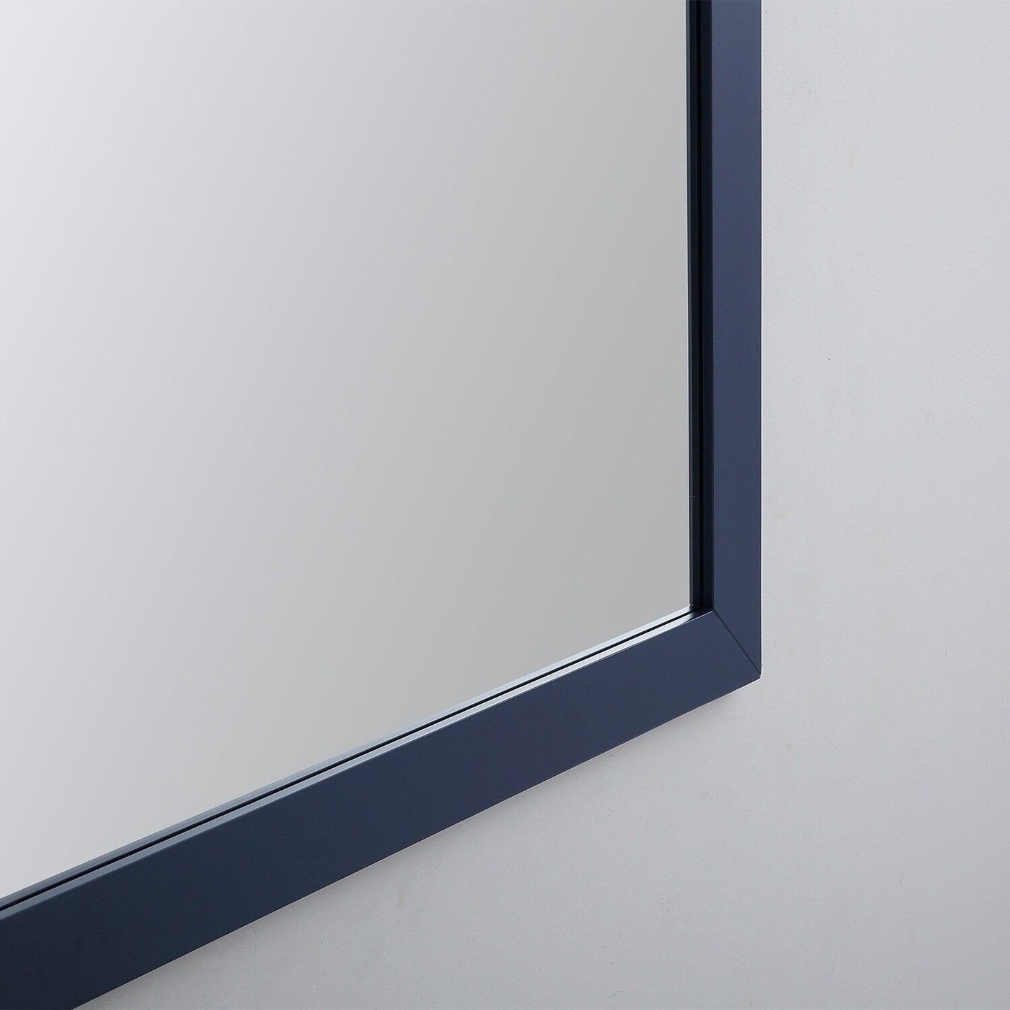 Eviva Acclaim 60" x 30" Transitional Blue Bathroom Wall-Mounted Mirror