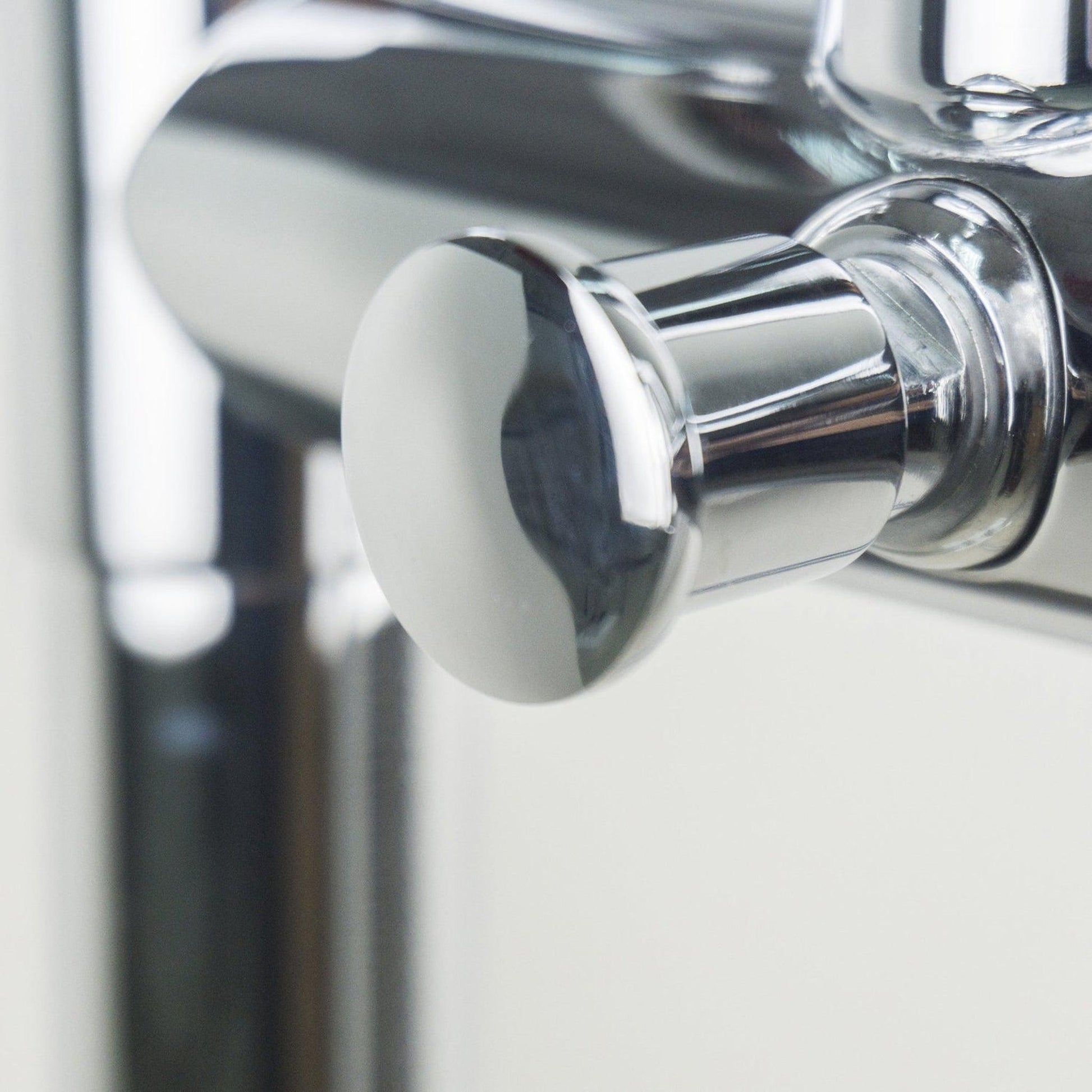 Eviva Alexa Brushed Nickel Freestanding Tub Filler Trim With Diverter and Hand Shower