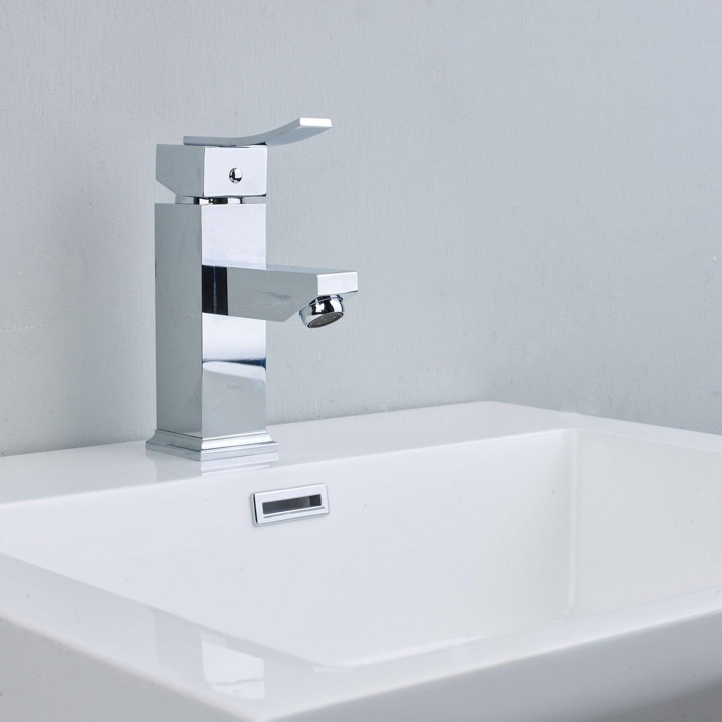 Eviva Bevera Chrome Single Handle Bathroom Sink Faucet