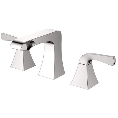 Eviva Butterfly Brushed Nickel Widespread Bathroom Faucet