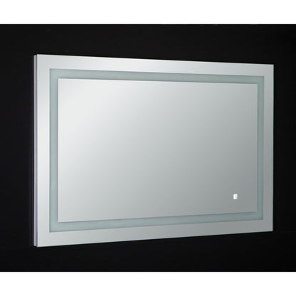 Eviva Deco Piece 20" x 28" Wall Mounted Bathroom Vanity Mirror with Backlit LED and Frame Lights