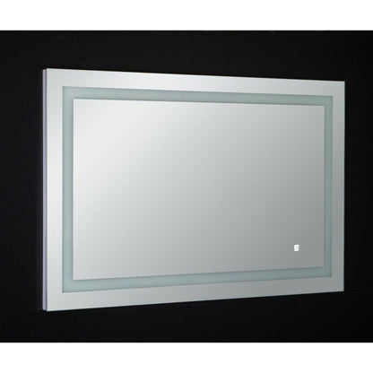 Eviva Deco Piece 24" x 30" Wall Mounted Bathroom Vanity Mirror with Backlit LED and Frame Lights