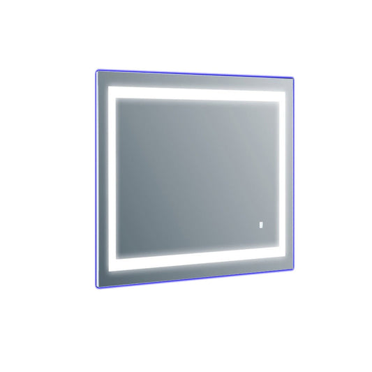 Eviva Deco Piece 24" x 30" Wall Mounted Bathroom Vanity Mirror with Backlit LED and Frame Lights