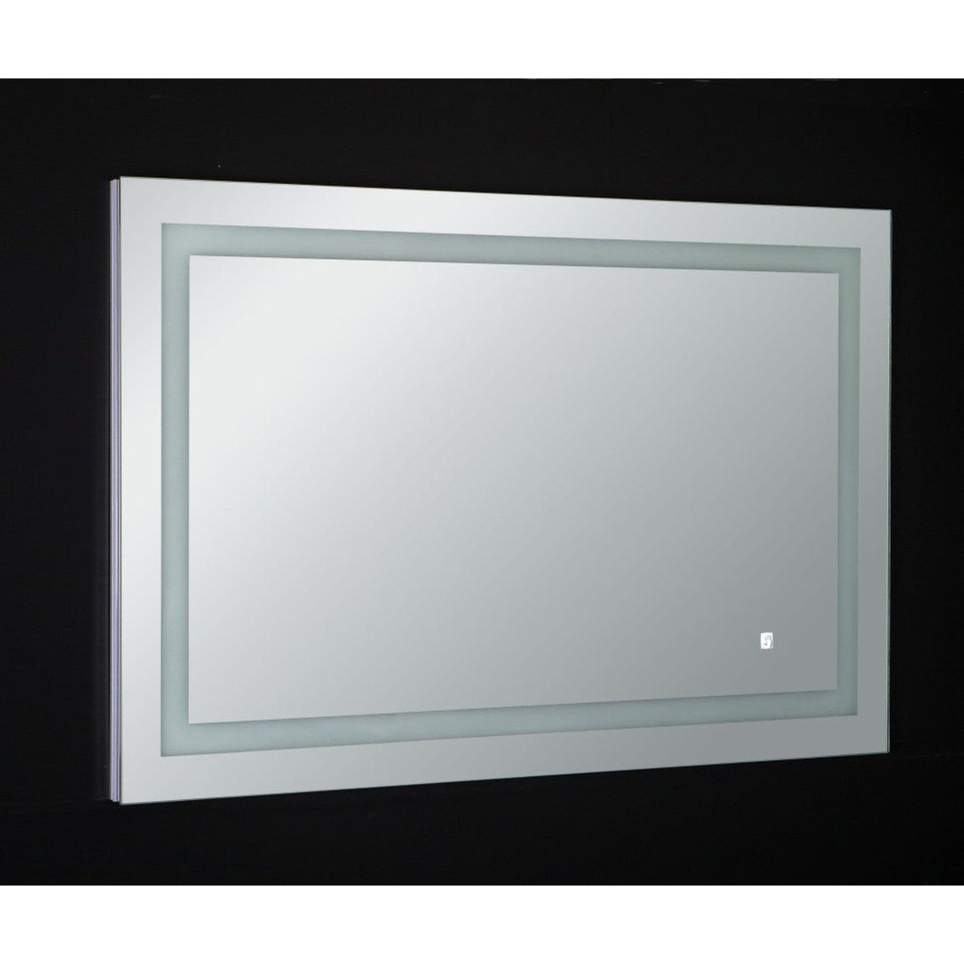 Eviva Deco Piece 31" x 24" Wall Mounted Bathroom Vanity Mirror with Backlit LED and Frame Lights