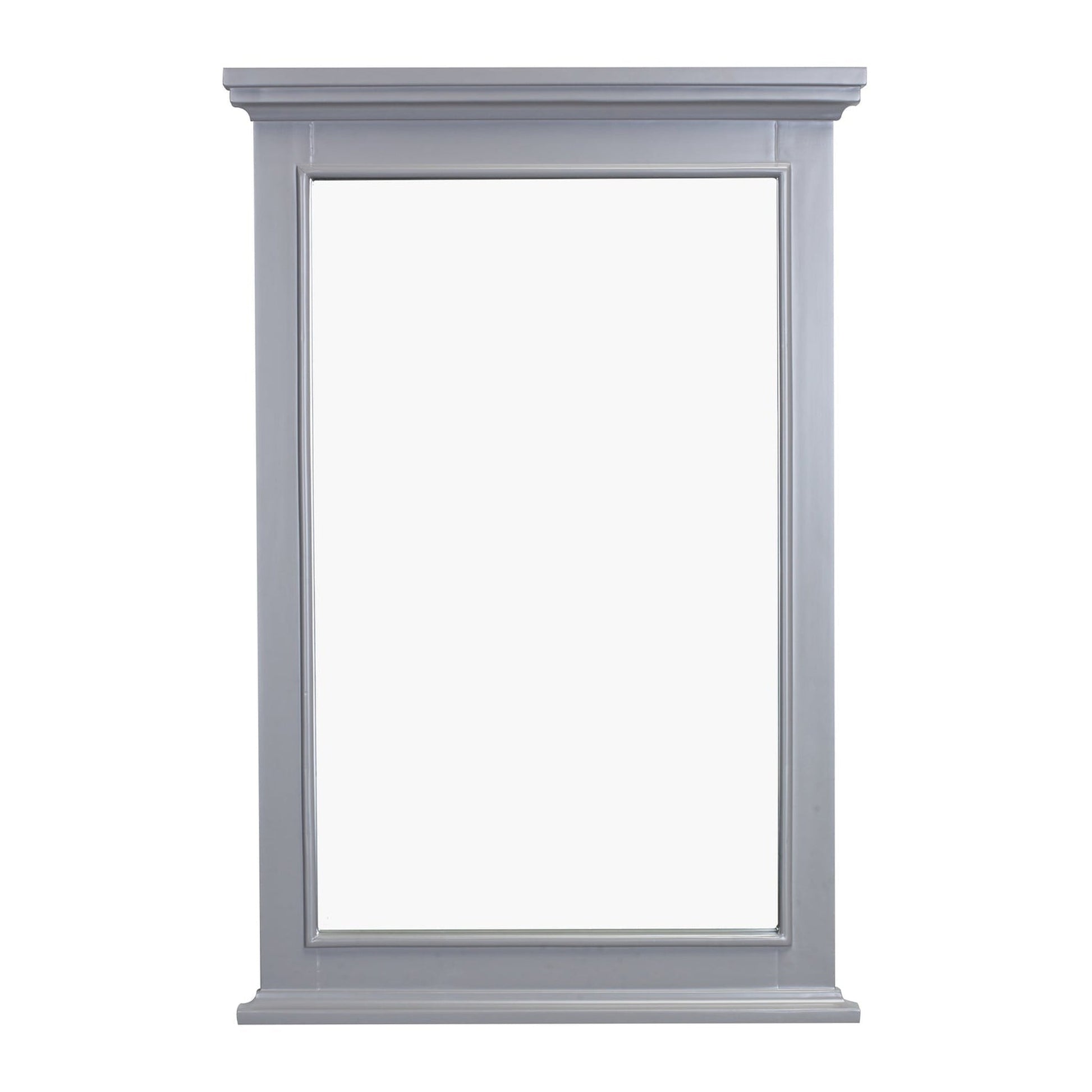 Eviva Elite Stamford 36" x 36" Gray Full Framed Wall-Mounted Bathroom Mirror