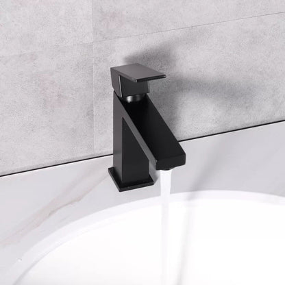 Eviva Ella Black Single Handle Bathroom Sink Faucet