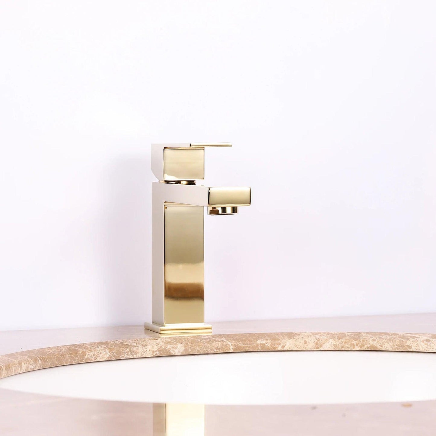 Eviva Ella Gold Coated Single Handle Bathroom Sink Faucet