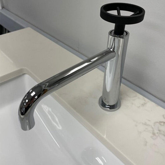 Eviva Enza Chrome Single Handle Bathroom Sink Faucet