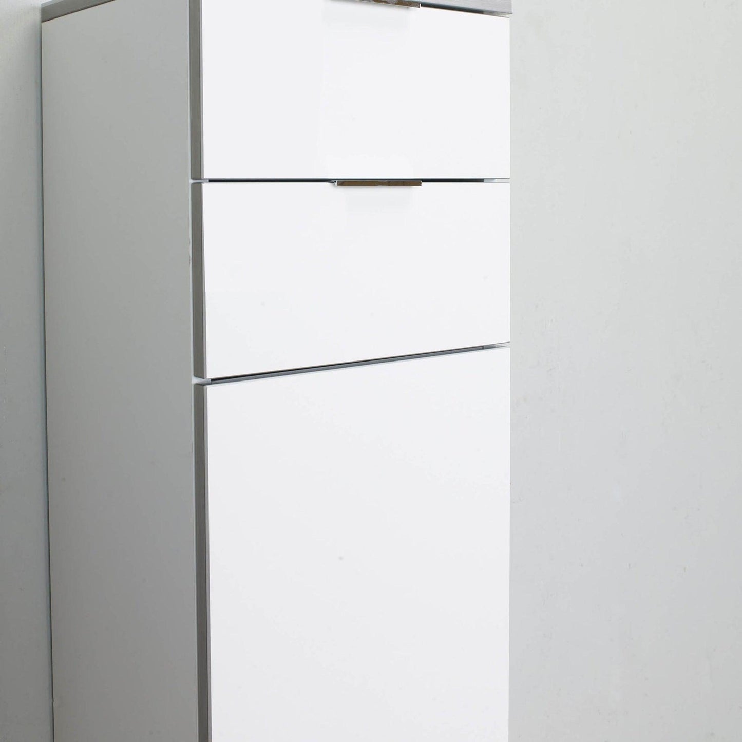 Eviva Geminis 14" x 30" Freestanding White Side Cabinet