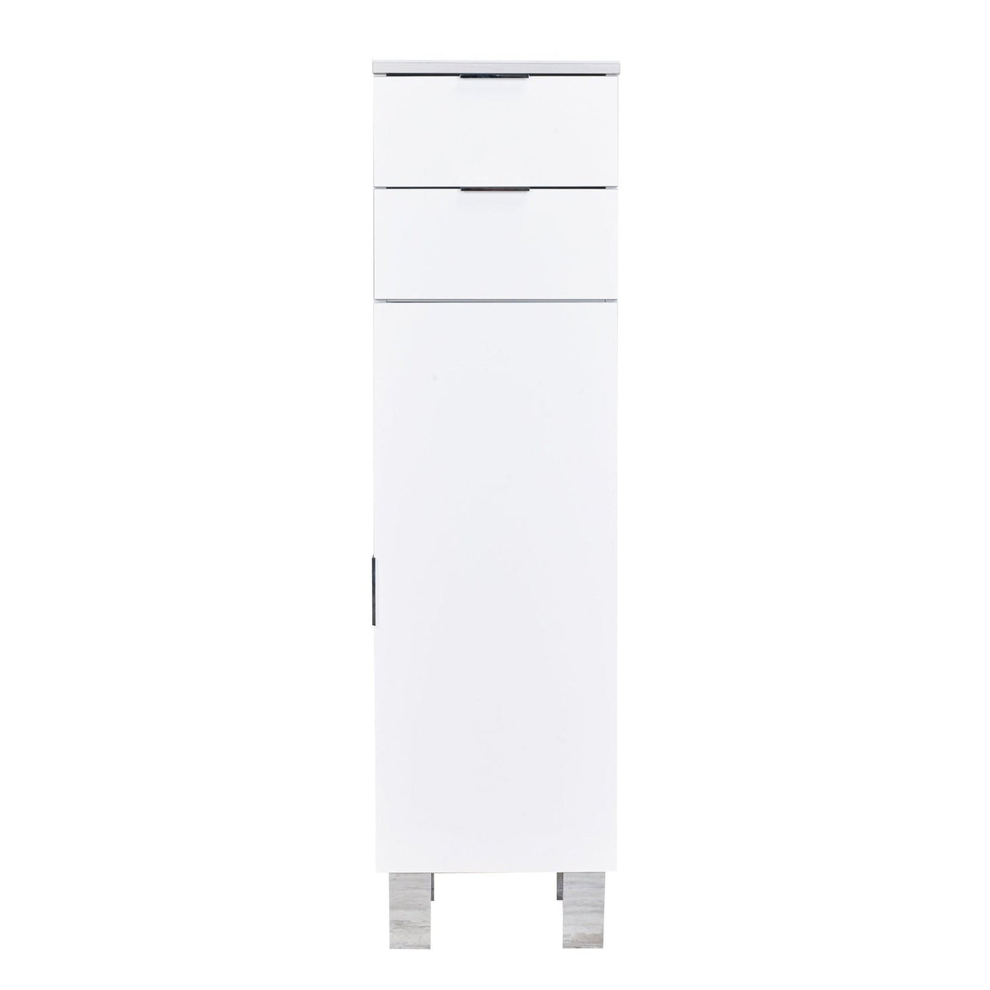 Eviva Geminis 14" x 30" Freestanding White Side Cabinet