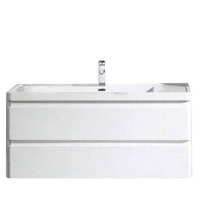 Eviva Glazzy 48" x 22" White Wall Mount Bathroom Vanity With White Single Integrated Sink