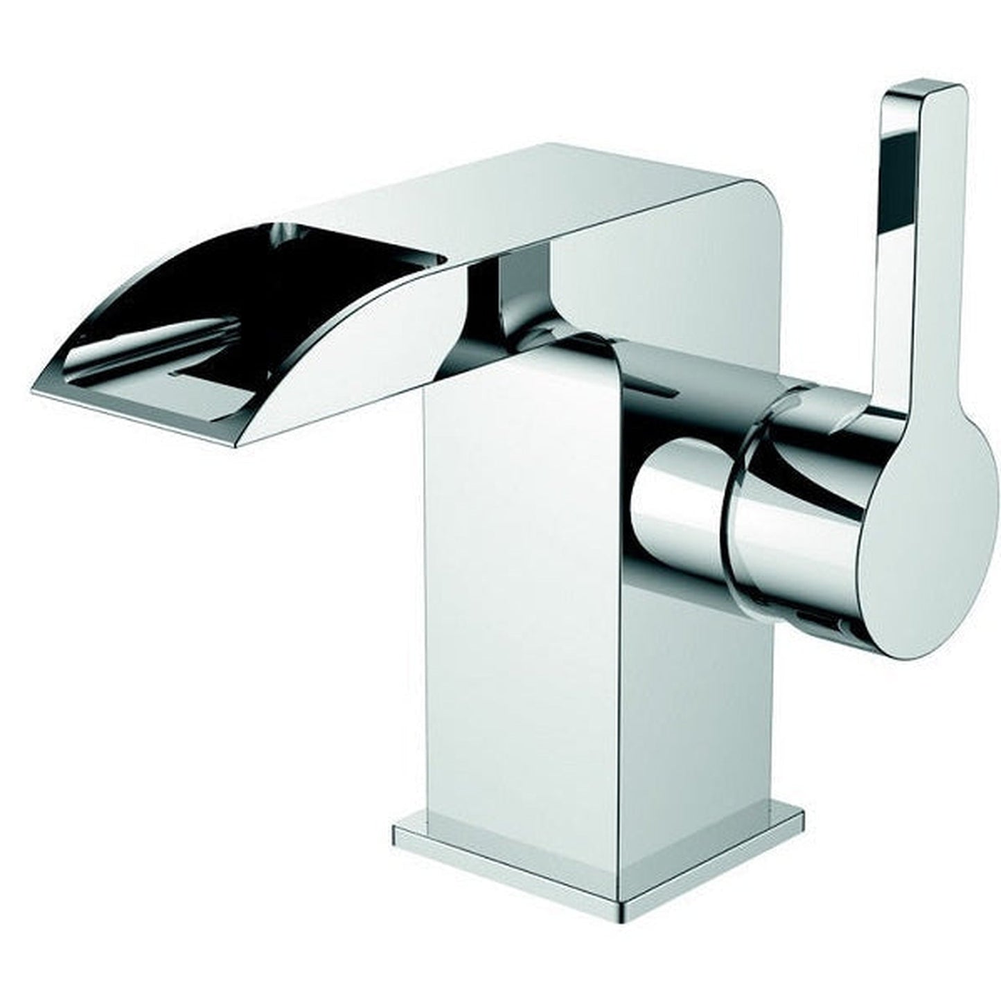 Eviva Jaida C. Chrome Waterfall Single Handle Bathroom Sink Faucet