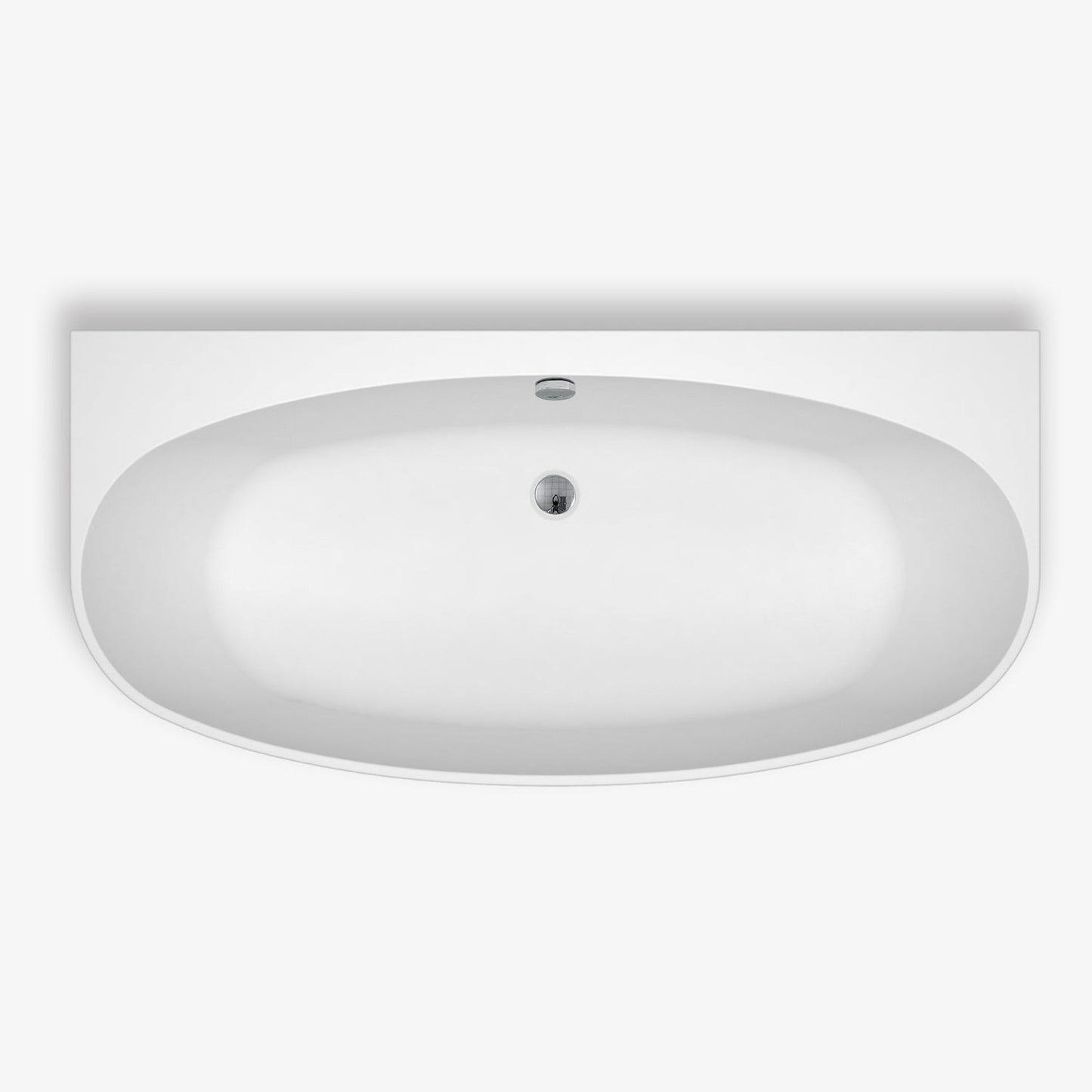 Eviva Jasmine 60" x 31" White Freestanding Acrylic Bathtub With Overflow Chrome Cover