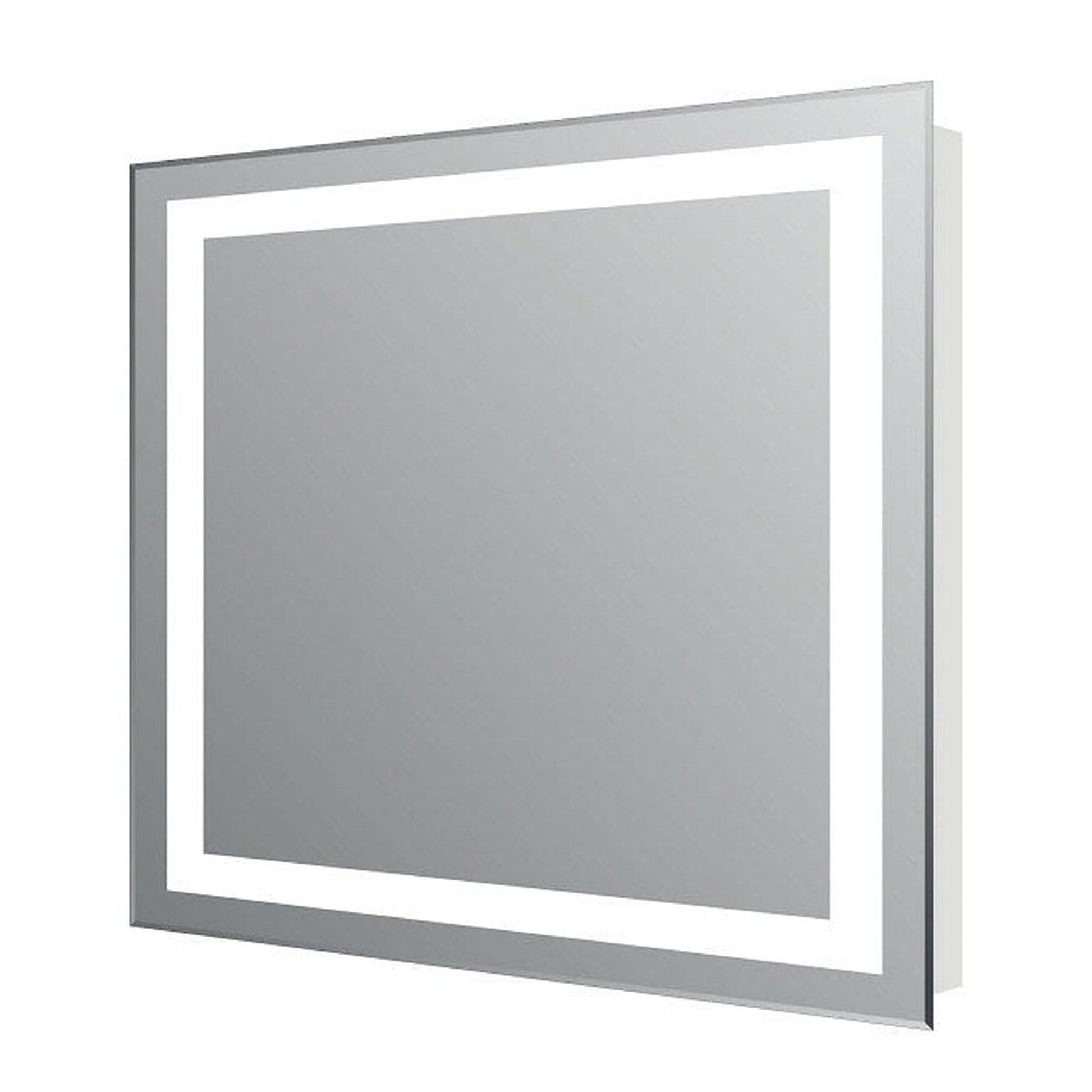 Eviva Lite 24" x 30" Wall-Mounted Bathroom Mirror With Backlit Lighted Led