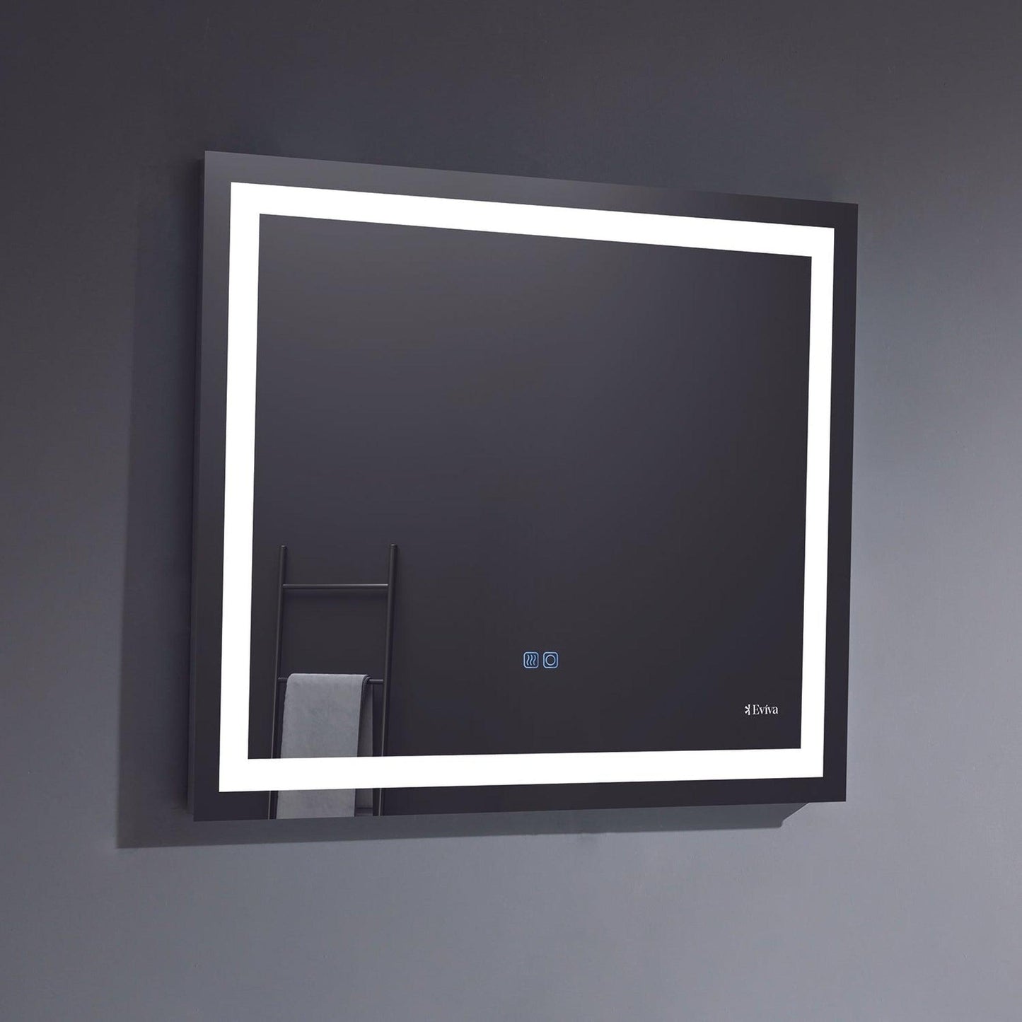 Eviva Lite 36" x 30" Wall-Mounted Bathroom Mirror With Backlit Lighted Led