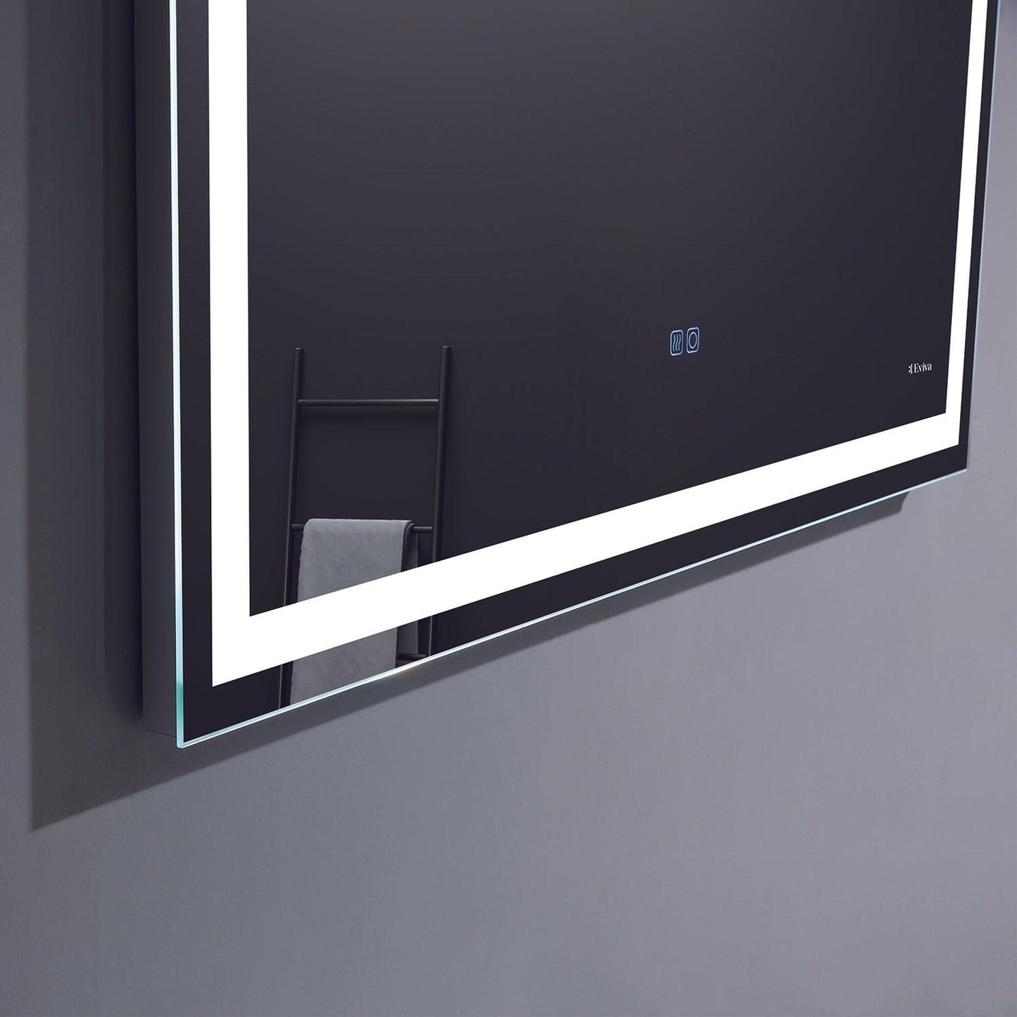 Eviva Lite 48" x 30" Wall-Mounted Bathroom Mirror With Backlit Lighted Led