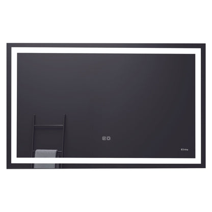 Eviva Lite 48" x 30" Wall-Mounted Bathroom Mirror With Backlit Lighted Led