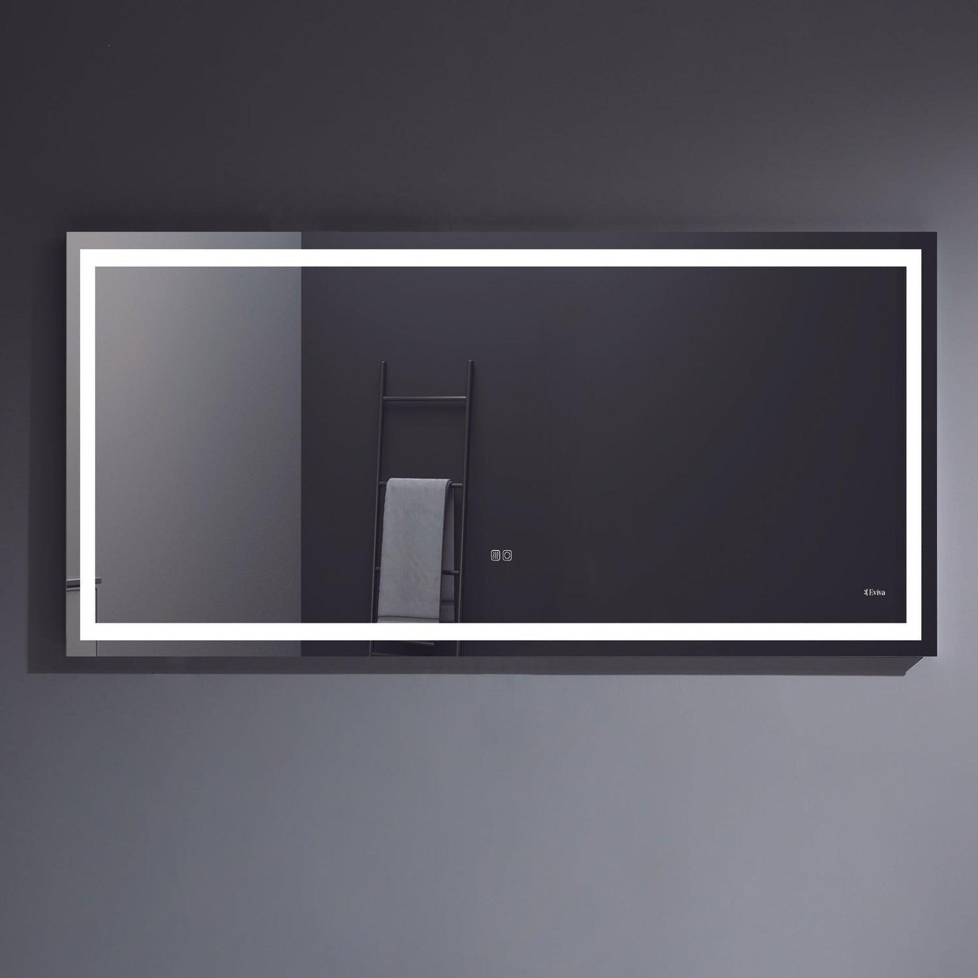 Eviva Lite 60" x 30" Wall-Mounted Bathroom Mirror With Backlit Lighted Led