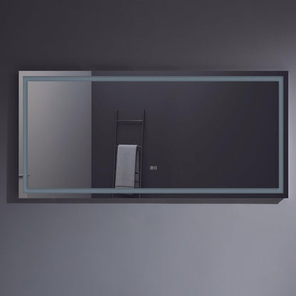 Eviva Lite 60" x 30" Wall-Mounted Bathroom Mirror With Backlit Lighted Led
