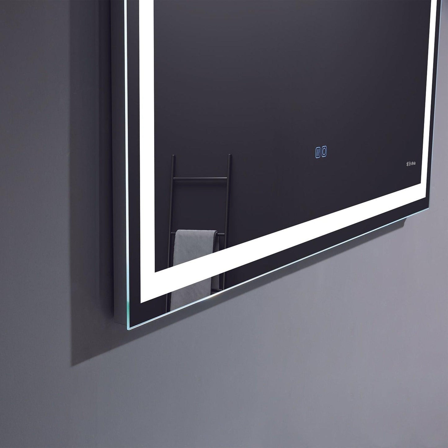 Eviva Lite 60" x 30" Wall-Mounted Bathroom Mirror With Backlit Lighted Led