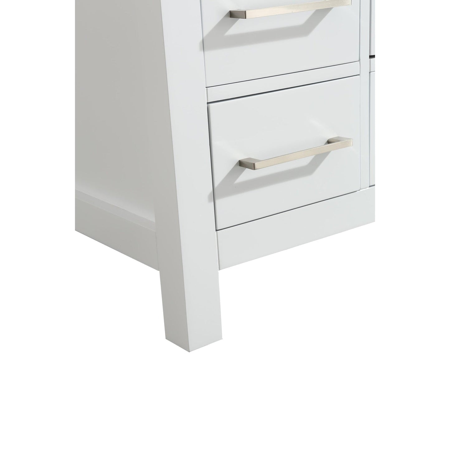 Eviva London 42" x 34" White Freestanding Bathroom Vanity With Carrara Marble Countertop and Single Undermount Sink