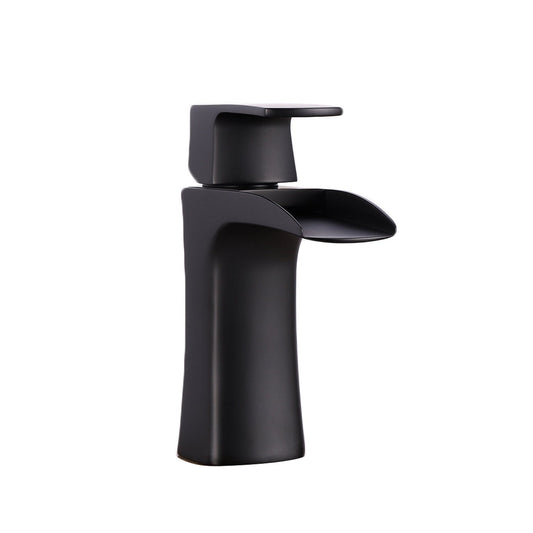 Eviva Lulu Black Single Handle Bathroom Sink Faucet