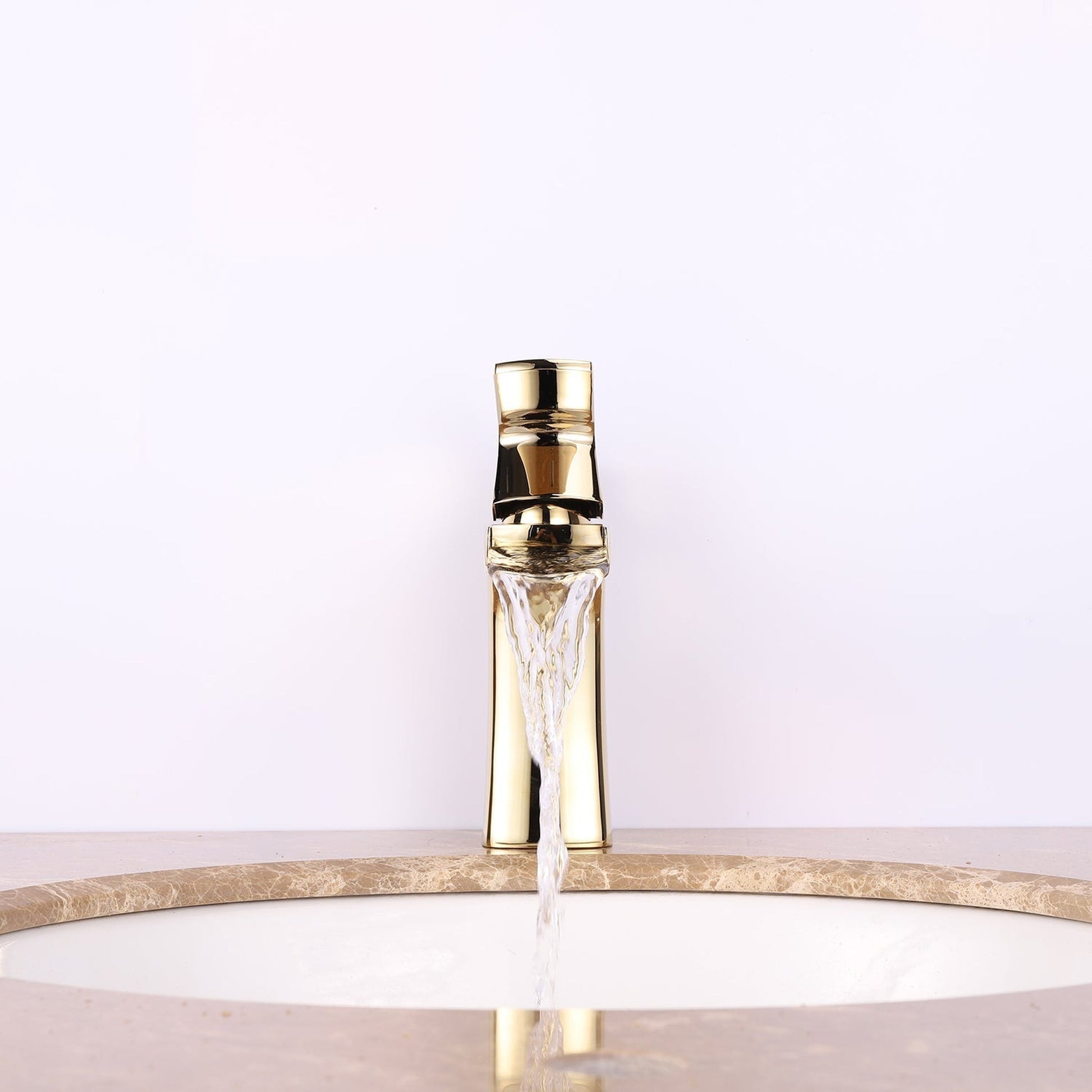 Eviva Lulu Gold Single Handle Bathroom Sink Faucet