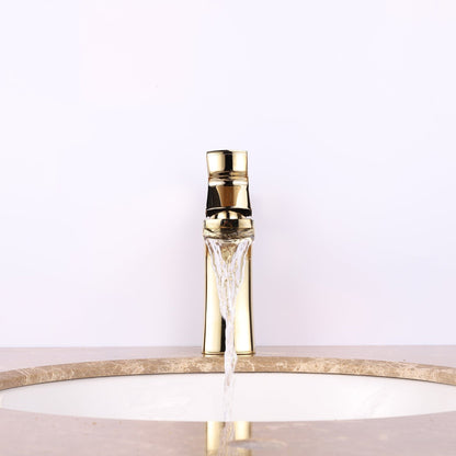 Eviva Lulu Gold Single Handle Bathroom Sink Faucet