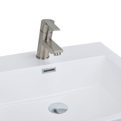 Eviva Midtown Brushed Nickel Single Handle Bathroom Sink Faucet