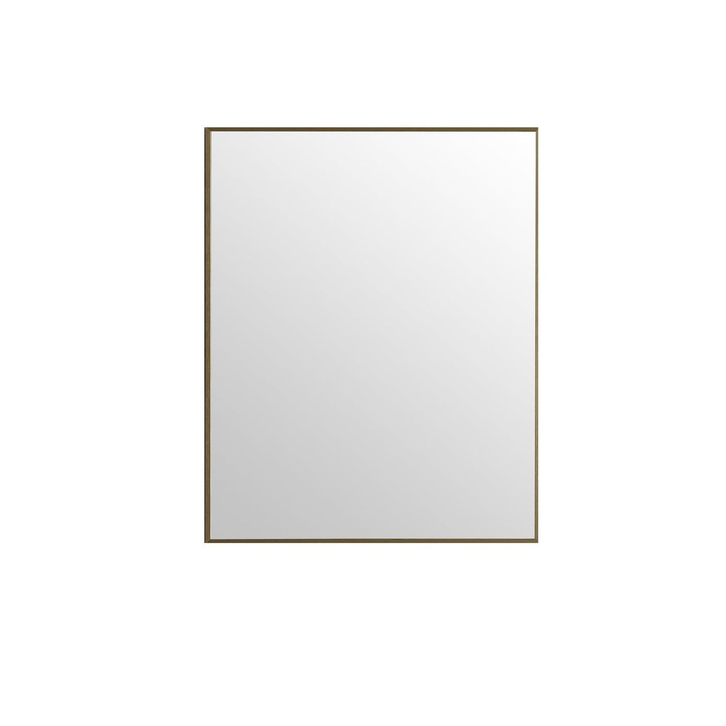 Eviva Modern 24" x 30" Gold Coated Framed Wall-Mounted Bathroom Mirror