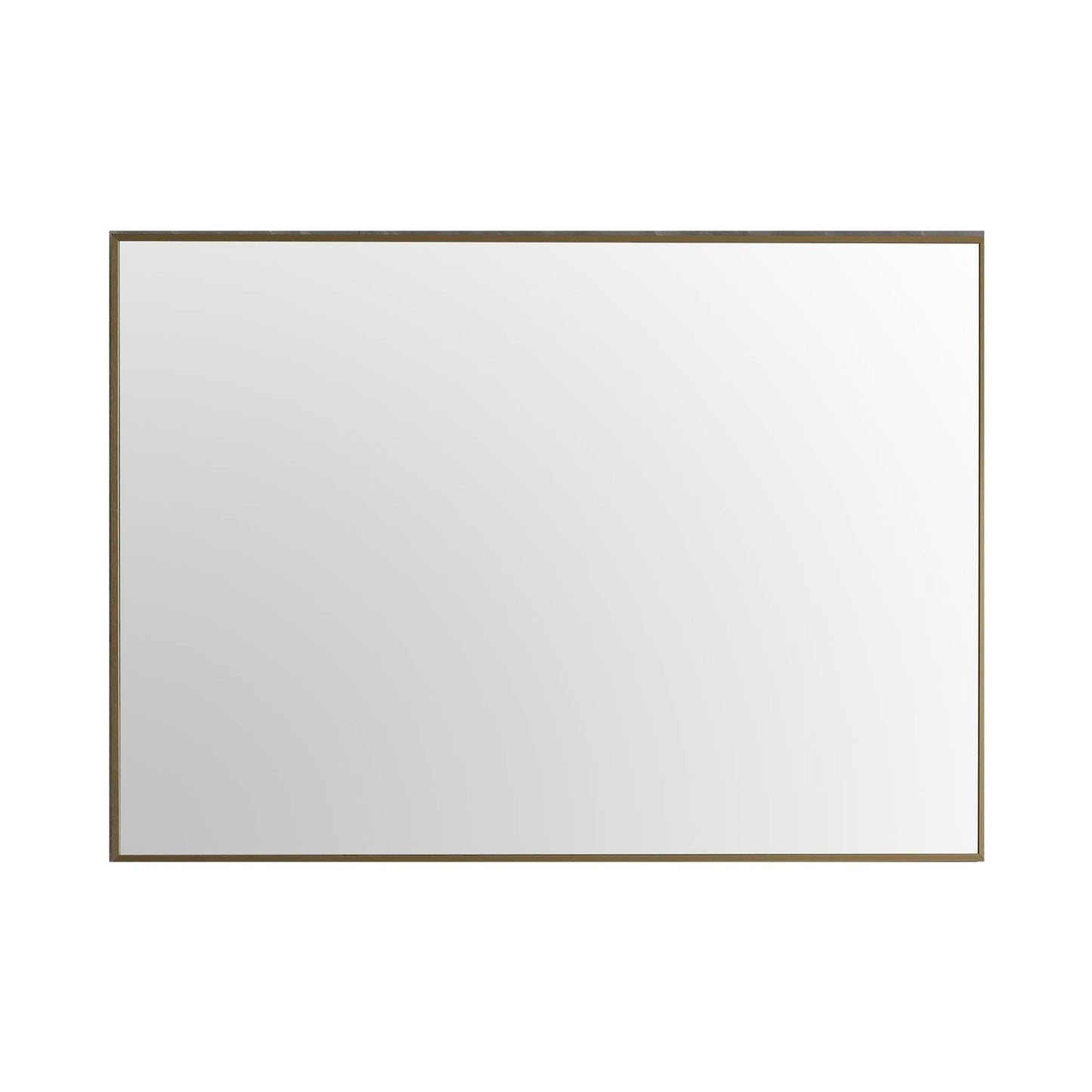 Eviva Modern 42" x 30" Gold Coated Framed Wall-Mounted Bathroom Mirror