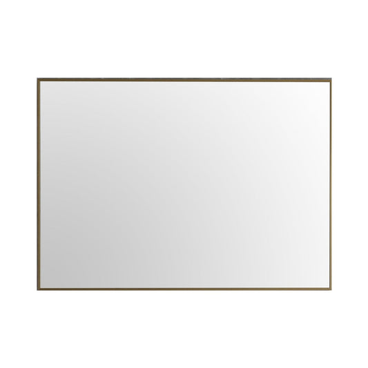 Eviva Modern 42" x 30" Gold Coated Framed Wall-Mounted Bathroom Mirror