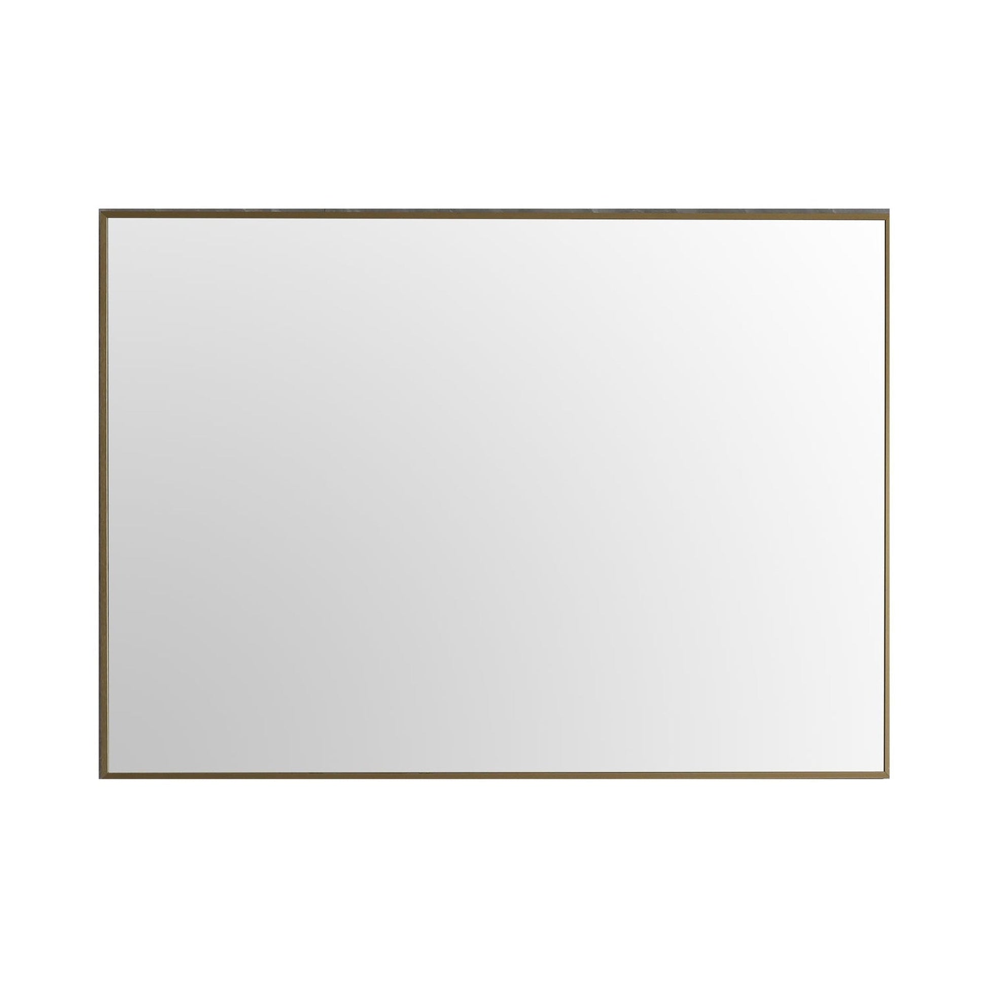 Eviva Modern 48" x 30" Gold Coated Framed Bathroom Mirror