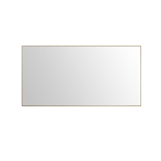 Eviva Modern 60" x 30" Gold Coated Framed Bathroom Mirror
