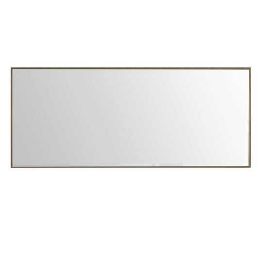 Eviva Modern 72" x 30" Gold Coated Framed Bathroom Mirror