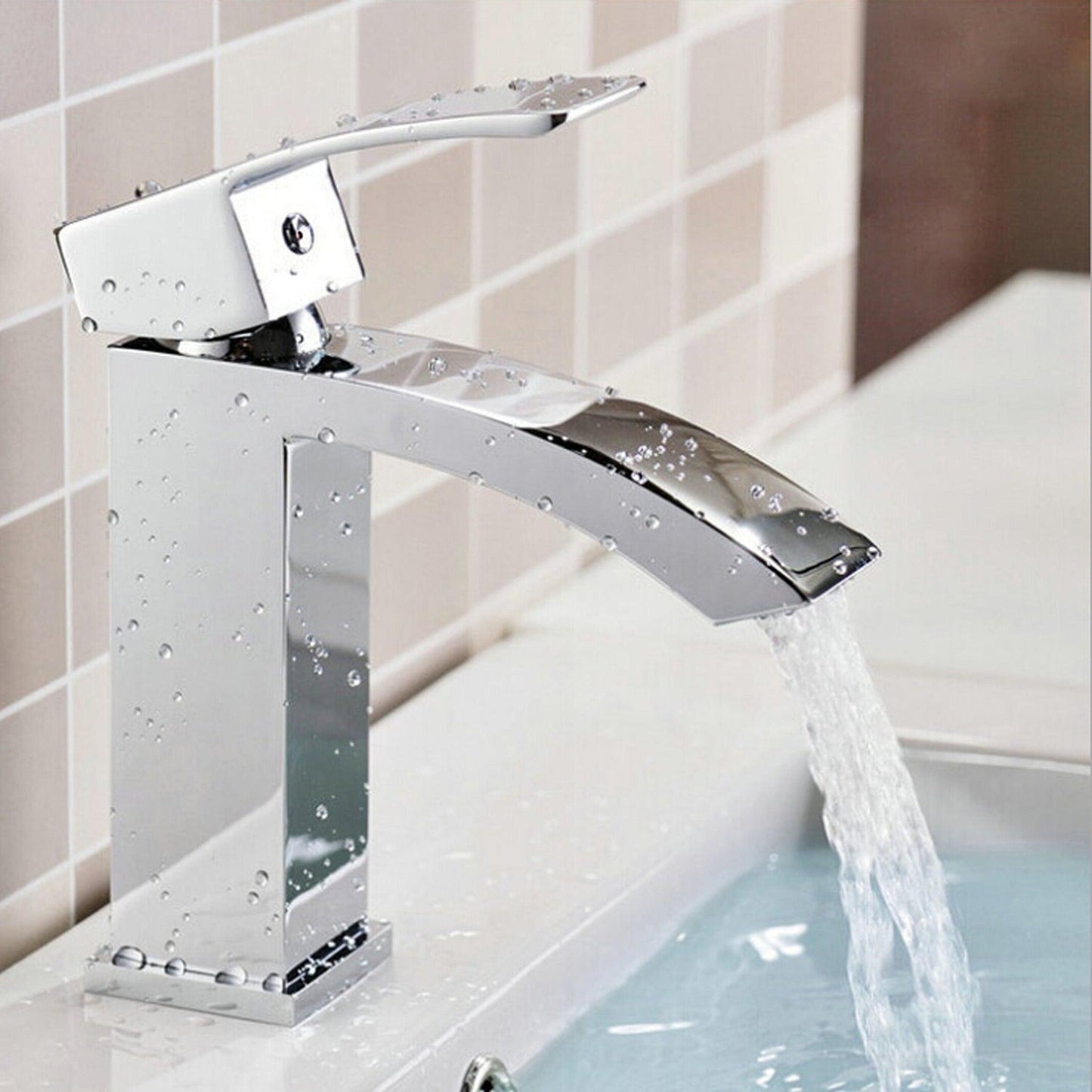 Eviva Pure Chrome Single Hole One Handle Bathroom Faucet