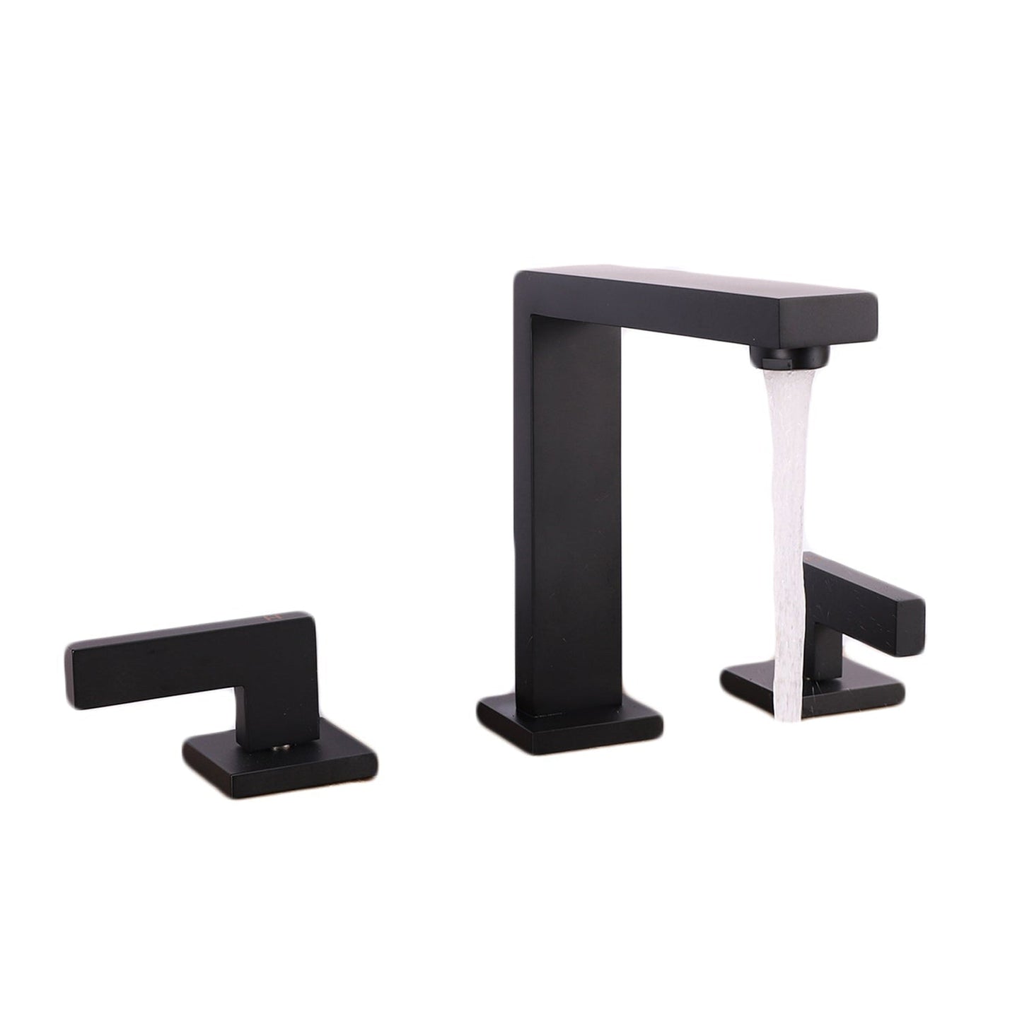 Eviva Sleek Black Widespread Bathroom Sink Faucet