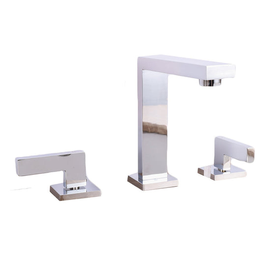 Eviva Sleek Chrome Widespread Bathroom Sink Faucet